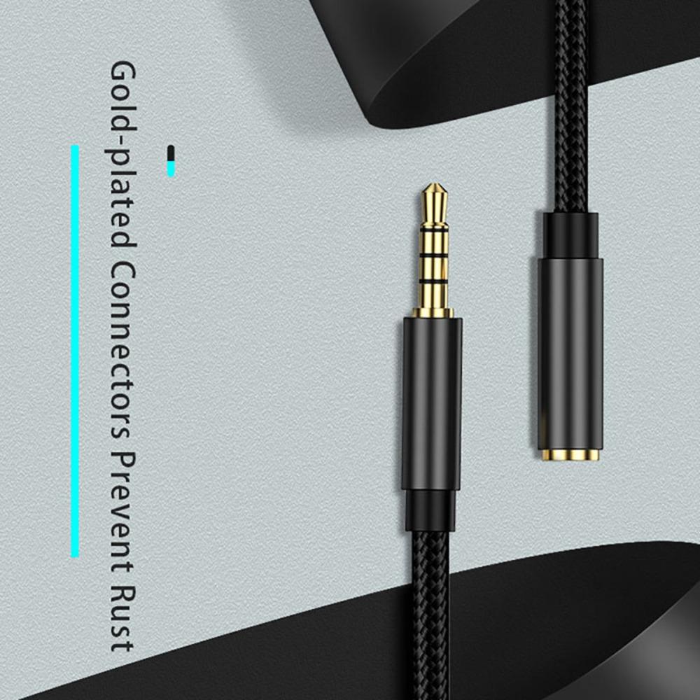 Cord Male To Female 3.5mm Audio Extension Cable AUX Cable Data Connection Cable Headphone Cord