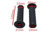 Beatus Retro Design Bike Handle Grip 0.9 inch (22.2 mm) Universal Grip Left and Right Set (Camel)