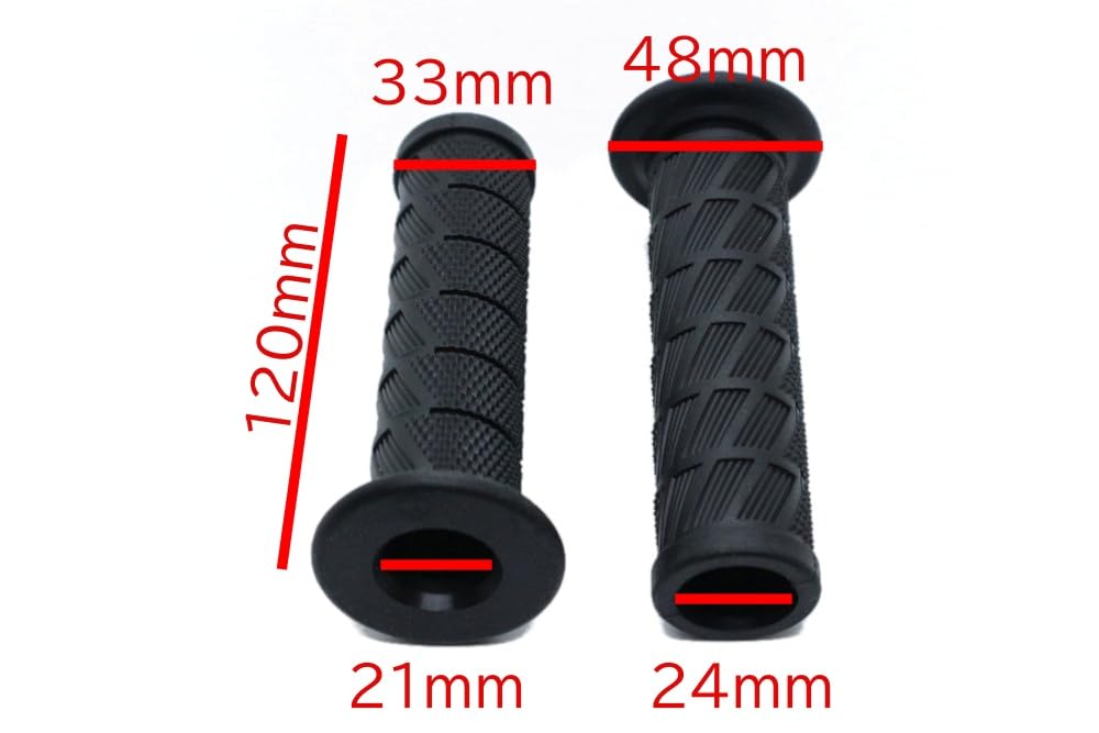 Beatus Retro Design Bike Handle Grip 0.9 inch (22.2 mm) Universal Grip Left and Right Set (Camel)