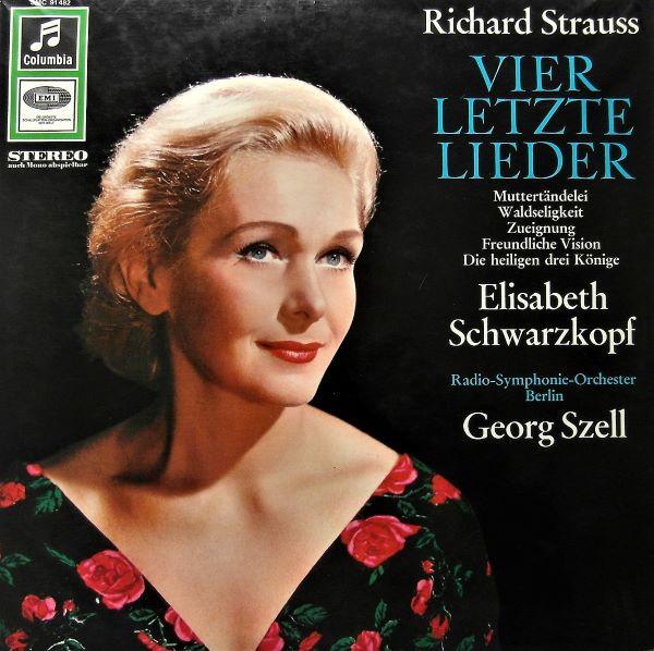 Виниловая пластинка RICHARD STRAUSS ELISABETH SCHWARZ Vier Letzte Lieder Und Funf Ander SMC91482 Columbia Германия Классика Б/у