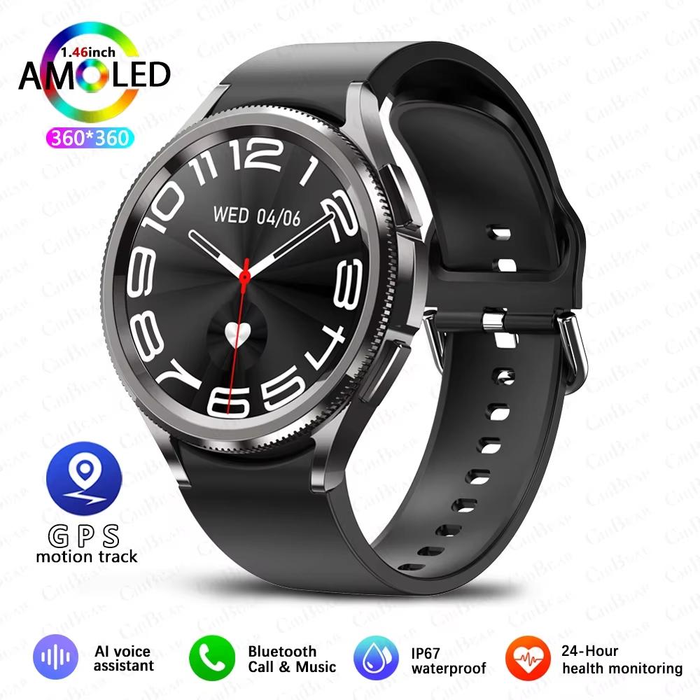 2025 New Watch 6 Classic Smartwatch Men's GPS Sports Fitness Women's Health Waterproof Bluetooth Call Smart Watch for Android IOS