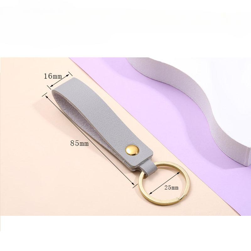 Роскошный брелок унисекс из искусственной кожи, деловой подарок, кожаный автомобильный брелок, ремешок, аксессуары для салона автомобиля