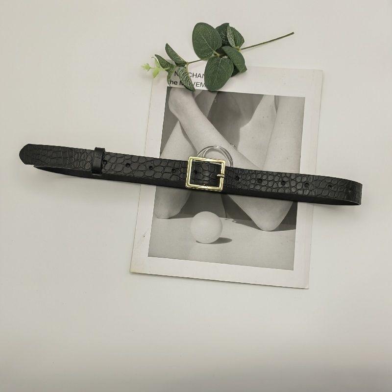 Ретро Элегантный Серебристый Ремень с D-образной Пряжкой из Шикарного ПУ Материала Стильное Дополнение к Джинсам Платьям и Повседневным Нарядам