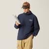 Li Ning Sports Lifestyle Series High Street American Vintage Cardigan Long Sleeve Windbreaker Loose Coat Unisex Upperwear Deep-Navy-Blue AFDV445-6
