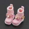 1 Pair Mini Obitsu 11 Doll Boots Golden Buttons 1/12 Bjd Doll Boots  Children