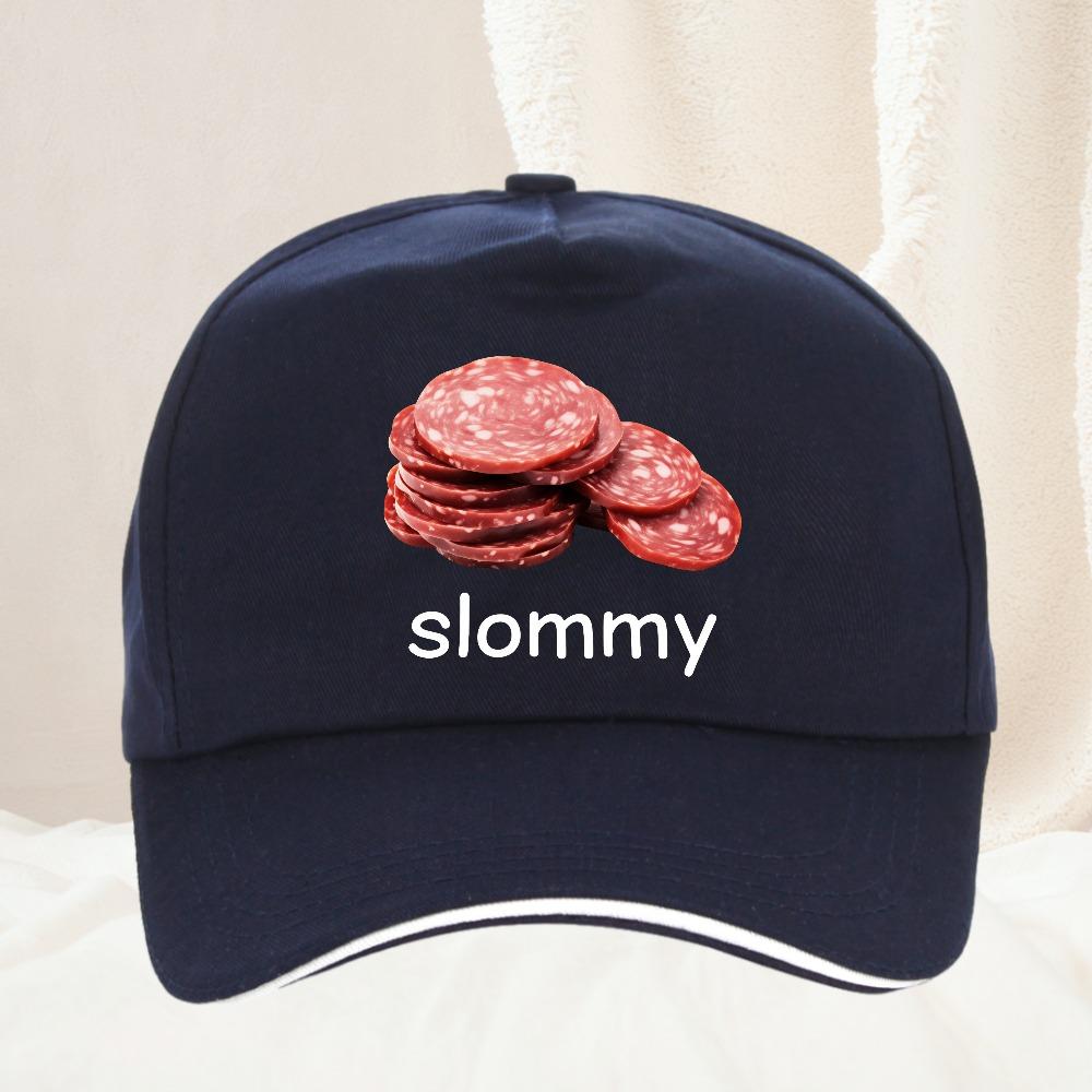 Смешная шляпа-мем с салями Slommy Унисекс Женская Повседневная Креативная Бейсболка Регулируемая Snapback Хип-хоп Шляпа Подарки с юмором