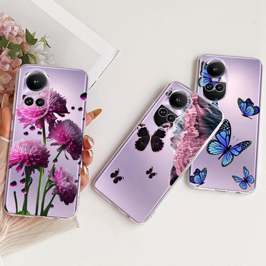Clear TPU Case For OPPO Reno10 Pro Reno 10 Pro+ New Style Pattern Phone Cases For Oppo Reno10 10 Pro Plus Soft Silicone Bumpers