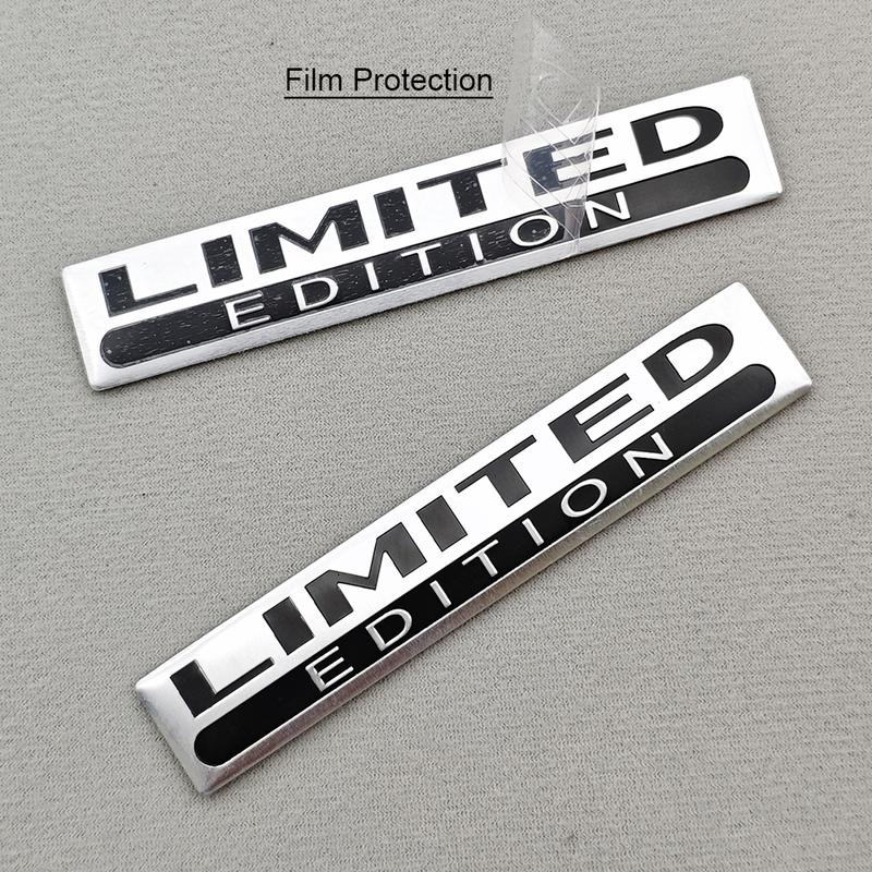 2 шт. Металл Алюминий LIMITED EDITION Логотип Эмблема 3D Хром Серебристый Черный Красный Наклейка на Автомобиль Крыло Багажник Значок Наклейка Аксессуары для Автомобиля