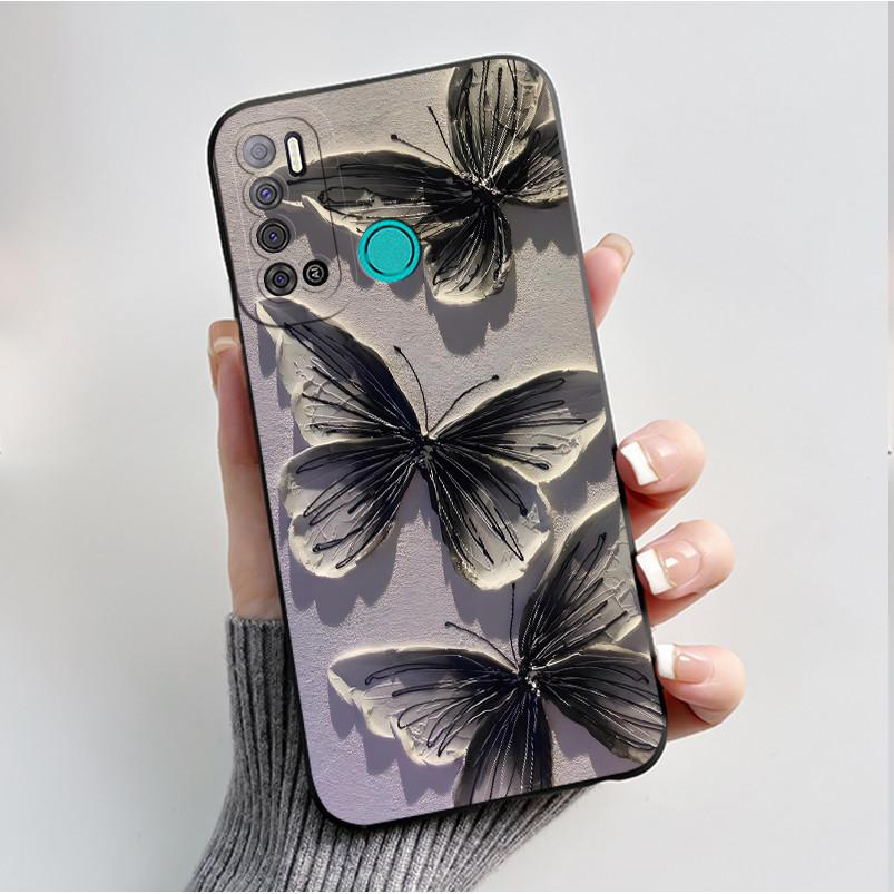 Чехол для Tecno Pouvoir 4 Pro LC7 LC8 Мягкий Силиконовый TPU Чехол для Телефона Для Tecno Pouvoir 4 4Pro LC 7 LC 8 Задняя Крышка Цветочные Fundas