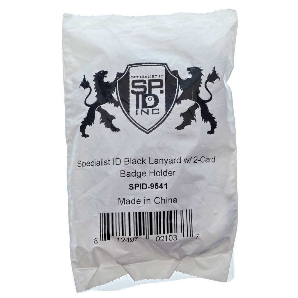 Металлоискатель Specialist ID, безопасный ремешок с держателем для бейджа, отображает 2 карты, двухсторонний, открытый, шнур для разделения лиц, съемный пластиковый зажим, быстросъемный