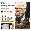 Cross-Border Steel Toe Safety Shoes: High-Top, Anti-Smash, Puncture-Resistant, Wear-Resistant, Soft Sole, Comfortable Fit.