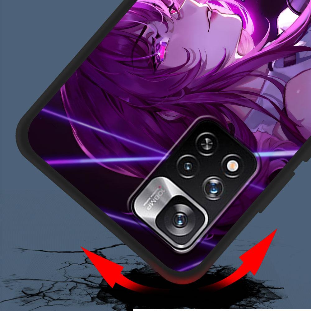 Чехол Honkai Star Rail Kafka для Xiaomi Redmi 10A 10C 9C 12C 9A 9i 10 12 9 Prime 9T K40 Pro Черный Мягкий ТПУ Сумка-чехол для мобильного телефона