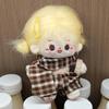 1 set Plaid Overall Doll Clothes Outfit Uniform Doll Dress Up Set  10cm Cotton Doll