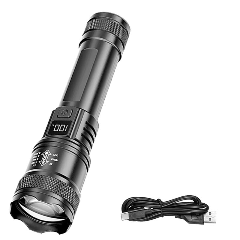High Power Led Flashlights Very Strong Tactical TorchMultiple Modes Rechargeable Camping Fishing Emergency Zoom Lantern