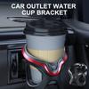 Car Air Vent Beverage Holder with LED Light Air Outlet Mount Cup Holder Sensing Stand Bottle Bracket Shockproof