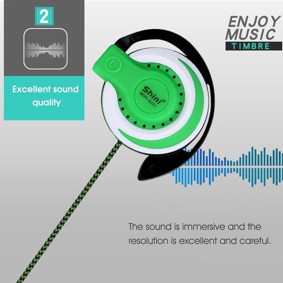 Креативные проводные наушники со стабильной передачей, 3,5 мм, ушной крючок, HD-совместимые игровые наушники для звонков