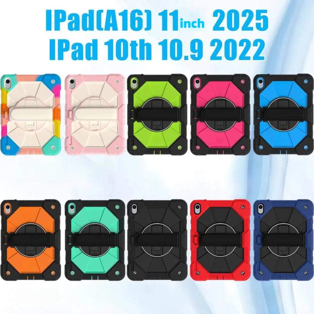Круговая защита на 360 градусов! Многофункциональный чехол для планшета iPad (2022), iPad 10-го поколения, A2757, A2777, A2696/ iPad (2025), iPad 11-го поколения,A3355,A3356