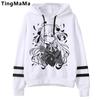 Xiao Genshin Impact Толстовки Унисекс Kawaii Мультфильм Harajuku Genshin Уличная одежда Хип-хоп Ху Тао Толстовка с графикой Унисекс Толстовки Мужской Унисекс