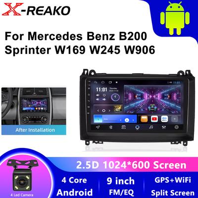 Android 13 Автомобильное радио для Mercedes Benz B200 W169 W245 Viano Vito W639 AB Class Sprinter W906 GPS Carplay Мультимедийный видеоплеер