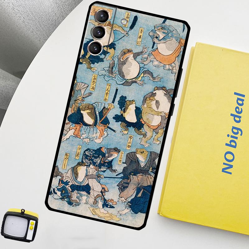 Винтажный ретро чехол для телефона с лягушкой и грибами для Samsung Galaxy S25 Ultra S20 S21 S22 S23 Plus S24 Ultra S9 S10 S25 FE