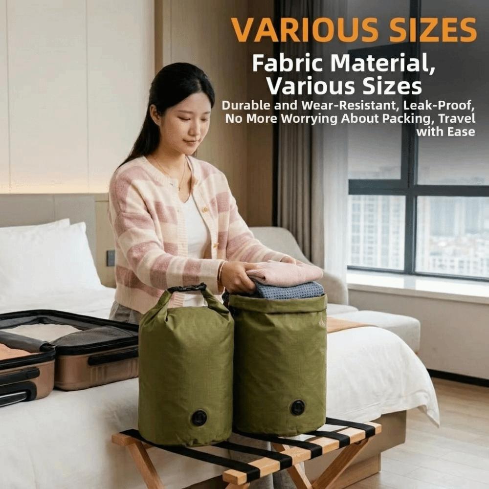 Space Saving Vacuum Compression Bag Reusable Luggage Storage Bag Hand Roll Vacuum Bag Luggage Use