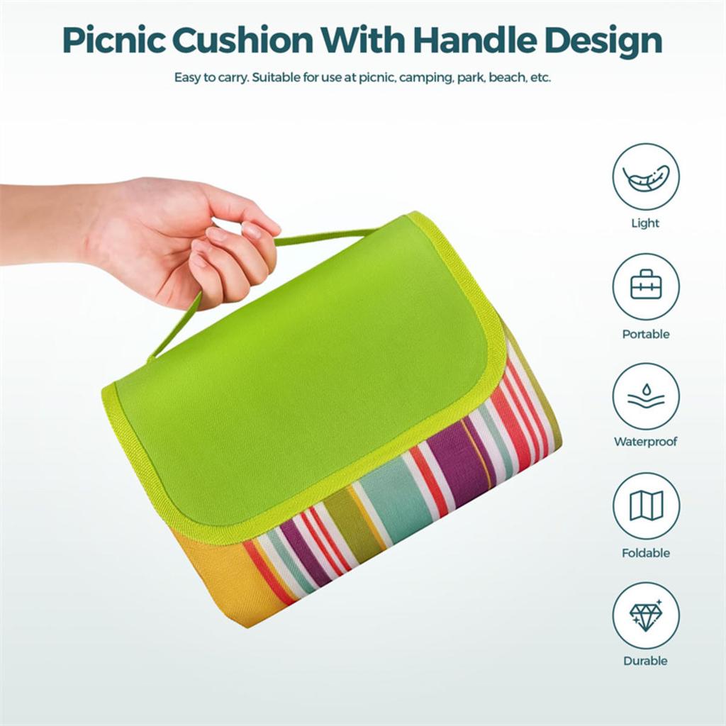 Водонепроницаемый уличный коврик для пикника, кемпинговый пляжный коврик, клетчатый портативный коврик для пешего туризма, путешествий, спальное одеяло, складной коврик для пастбищ, ковер