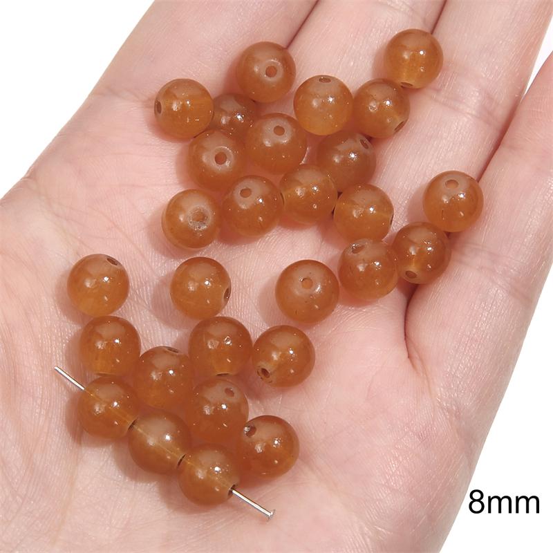 20Pcs Crystal Glass Beads Sunshine Color Loose Space Beads for Bracelet Necklace DIY Jewelry Craft Making Accessories