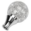 Universal Round Ball Shift Knob Modified Gear Shifter Head for Most Car Models with 3 Adapters Silver
