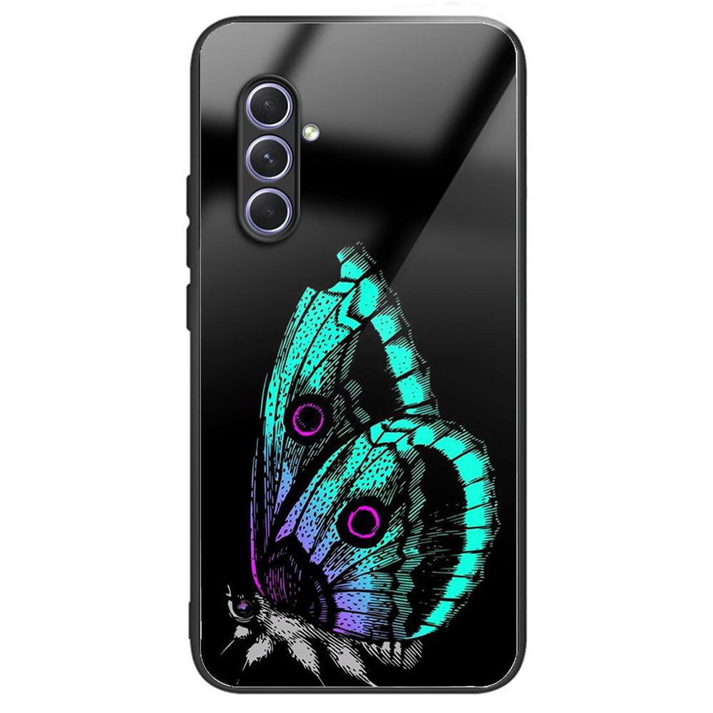 Для Samsung Galaxy A54 5G TPU Frame закаленное стекло чехол телефон защитный чехол