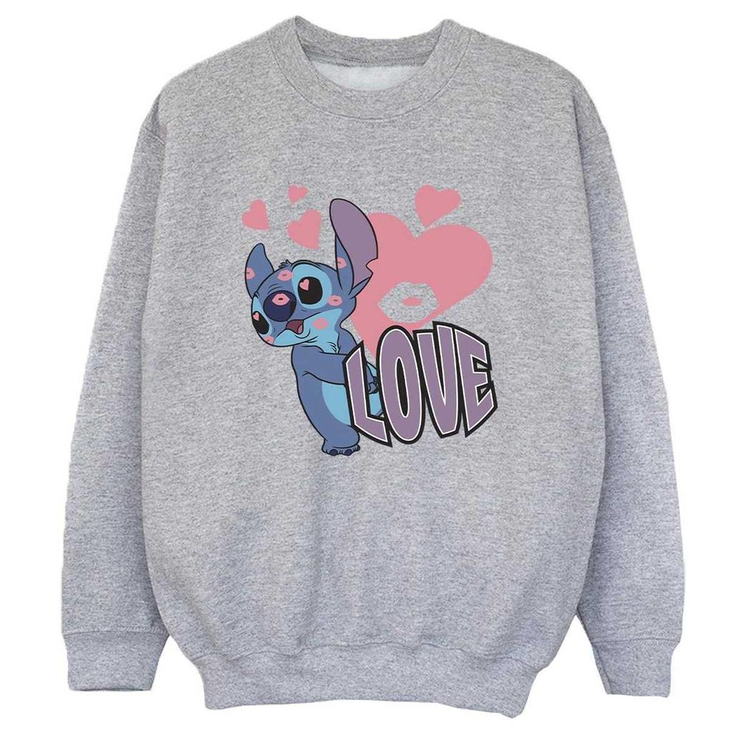 Lilo & Stitch Boys Love Hearts Sweatshirt