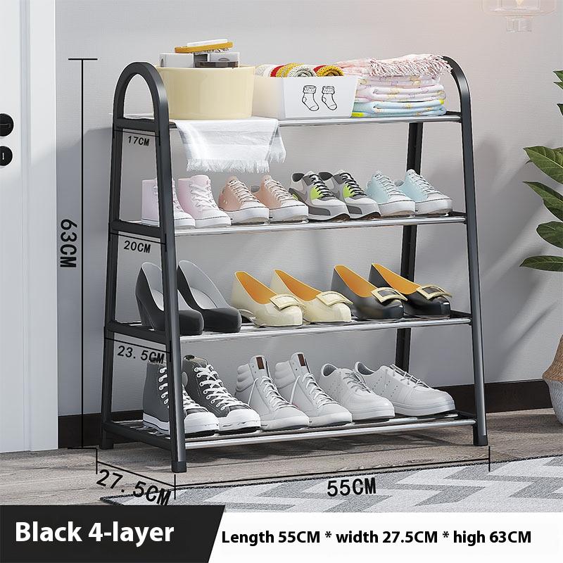 Mini A-Shaped Shoe Rack Dust Proof Storage Rack Simple Multi-layered Multi-functional Space Saving For Dormitory Entrance