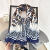 Thin Scarf Niche Fashionable Women's Travel Printing Matching Shawl Office Air-conditioned Room Fashion Scarf