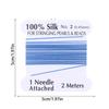 1 шт. 2# 0,45 мм 10 шт./пакет Ручная работа 100% Натуральный шелковый шнур Веревка С бисерной шелковой нитью Игольный конец Шелк Для изготовления DIY ювелирных изделий