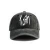 Кепка Korn Потертые Кепки Металлическая Рок-группа Кепка Унисекс Ретро Для улицы Летняя Регулируемая Кепка MZ-288