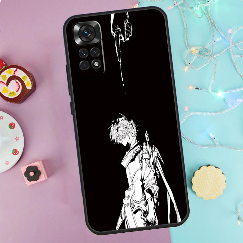 Чехол Genshin Impact Тарталья для Xiaomi Redmi Note 9 10 11 12 13 14 Pro 9S 10S 11S 12S Redmi 14C 10C 12C 13C