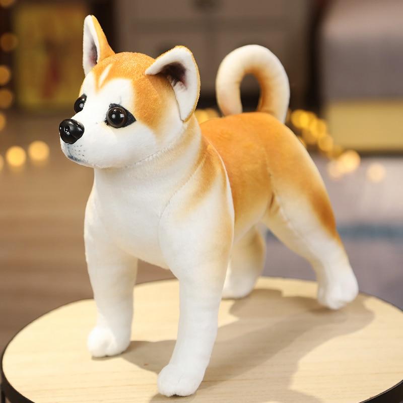 Simulation Cute Dog Plush Toys Lovely Husky Akita Rottweiler Animal Dog Dolls Stuffed Soft Toys for Kids Boys Xmas Gift