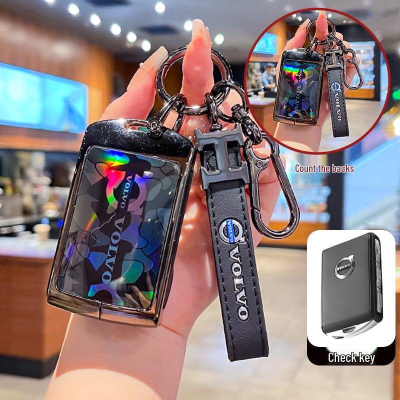 Premium Metal Key Cover for Volvo: Compatible with XC60, S90, S60, XC90, XC40, V40, and V60 models.