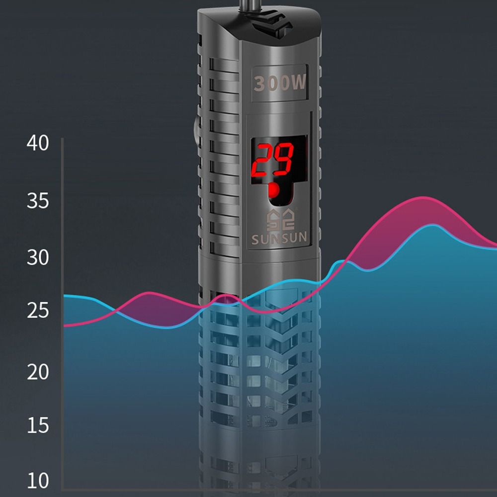 Регулируемый нагреватель для аквариума с ЖК-дисплеем, нагревательный стержень, резервуары для воды