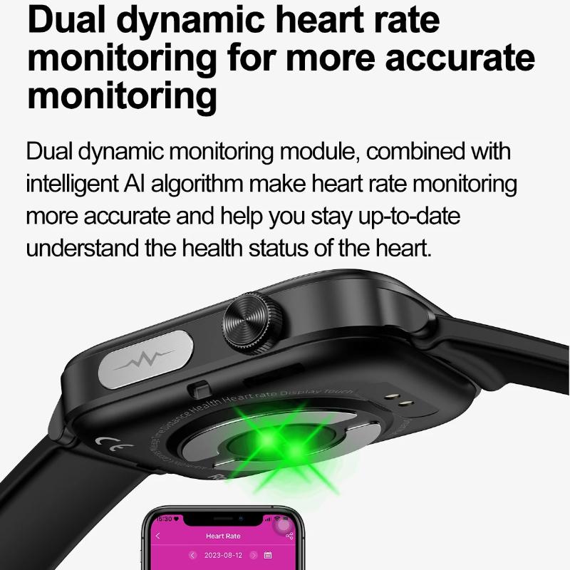2025 Новые умные часы для здоровья с ИИ-диагностикой для женщин, функция ЭКГ и ВСР, артериальное давление, мочевая кислота, липиды, BT-звонок, умные часы для женщин