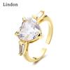 Классическое кольцо Lindon из медного сплава с цирконием, женские ювелирные изделия, свадебный подарок для вечеринки