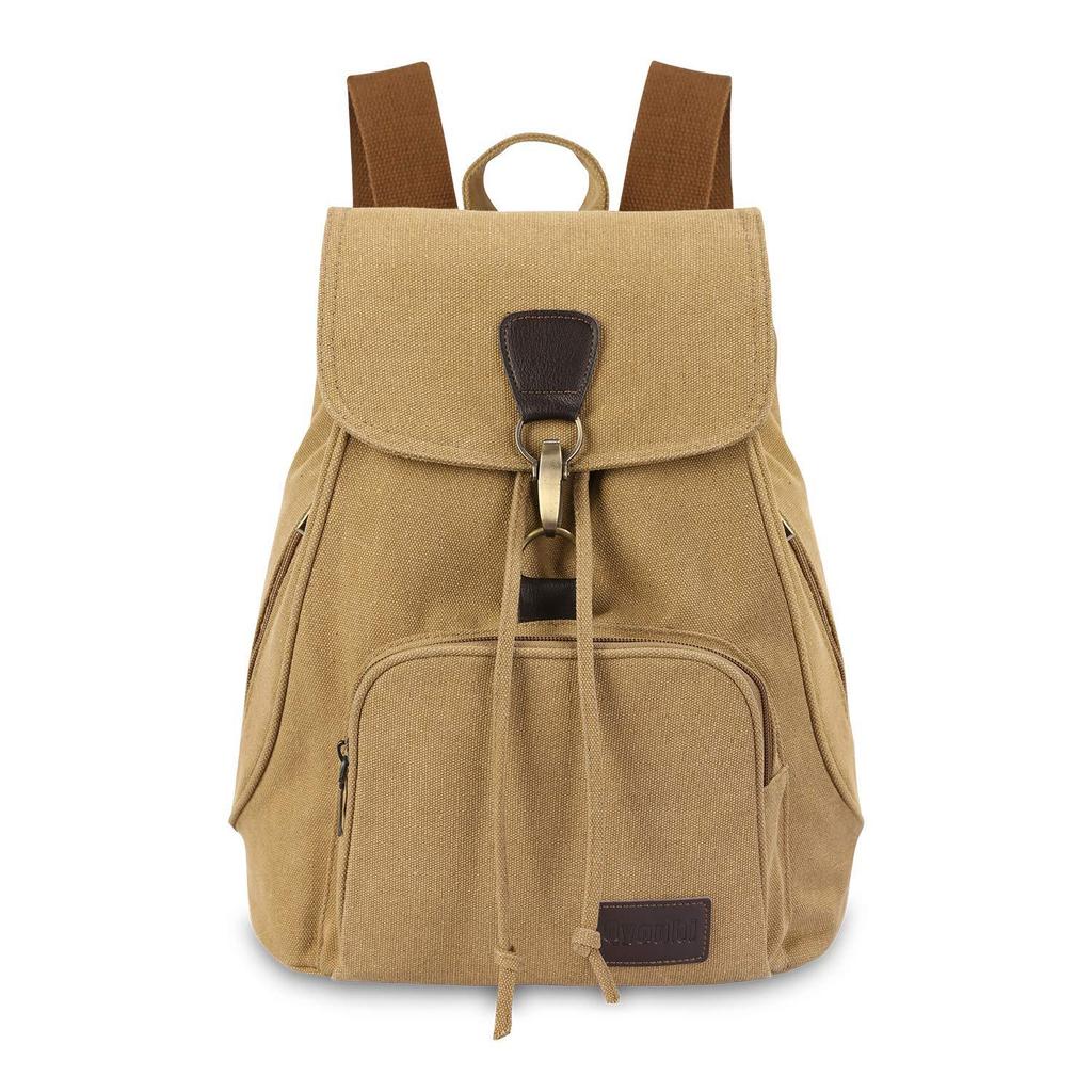 Vintage Canvas Bag Cool Trendy Casual Backpack Women'S Ultra-Light Outdoor Travel Backpack College Student Schoolbag