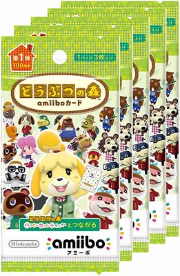 Набор карт amiibo Animal Crossing 1-го издания (5 комплект)