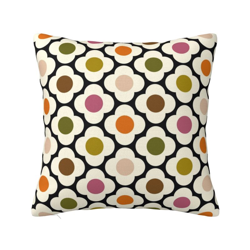 Наволочка для декоративной подушки Orla Kiely Scandinavian Flowers Чехол для подушки Домашний Квадратная Полиэстеровая Наволочка Двусторонний Принт
