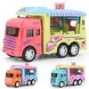 Forward/Backward Openable Door Ice Cream Truck Mini Inertia Car Van Lorry Model Kitchen Role Play