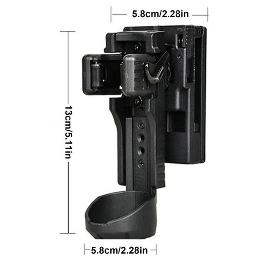 Quick Unplug Rotating Flashlight Holder Lightweight Flashlight Cover  Security Patrol