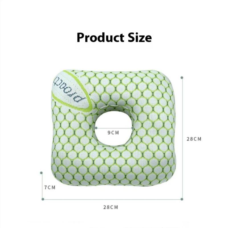 Подушка для пирсинга уха с хлопковым наполнителем, дышащая эргономичная подушка с отверстием для уха, портативная удобная подушка для сережек