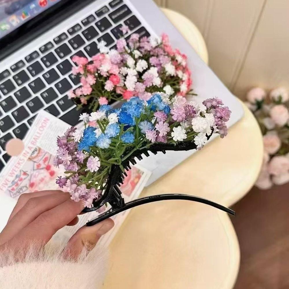 Bohemian Starry Sky Flower Hiar Clip Sweet Thai Banana Clip Headwear Flower Hairpin Bridesmaid