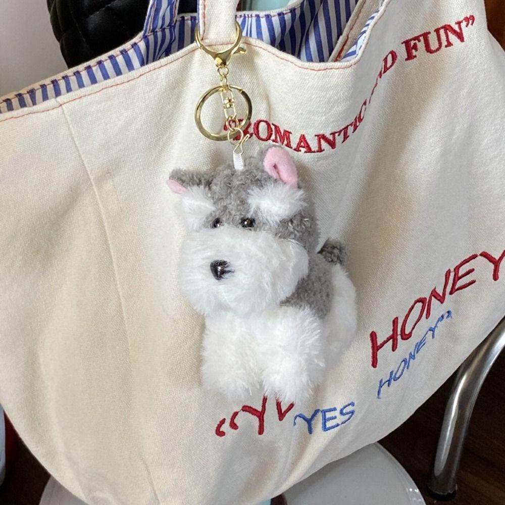 Bag Hanging Cartoon Pendant Cartoon Doll Puppy Keyring Backpack Decor Plush Doll Keychain  Gifts