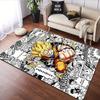 "Super Saiyan Power Comic Style Rug" Patterned carpet, suitable as a non slip play mat for the living room and bedroom sofa