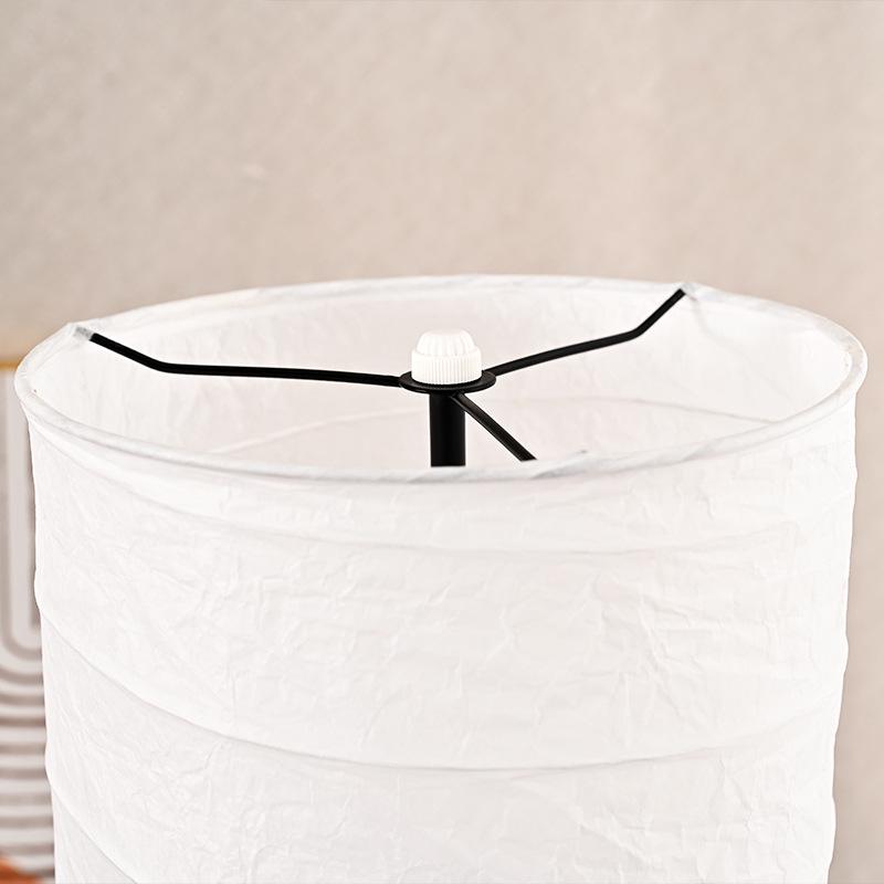 Напольная лампа в скандинавском стиле с трехцветным освещением из бумаги для спальни и гостиной.